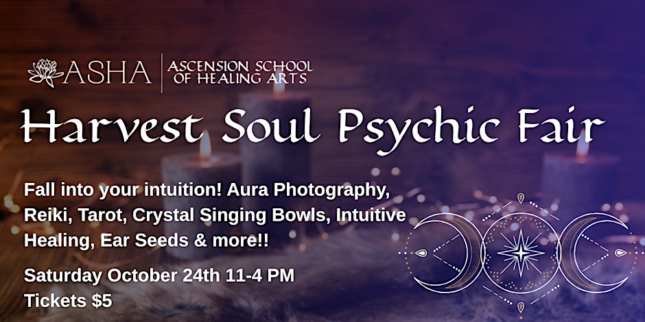 Harvest Soul Psychic Fair, Prismatic Flower Essences event at Ascension School of Healing Arts in Ferndale, MI, Oct 24, 2026