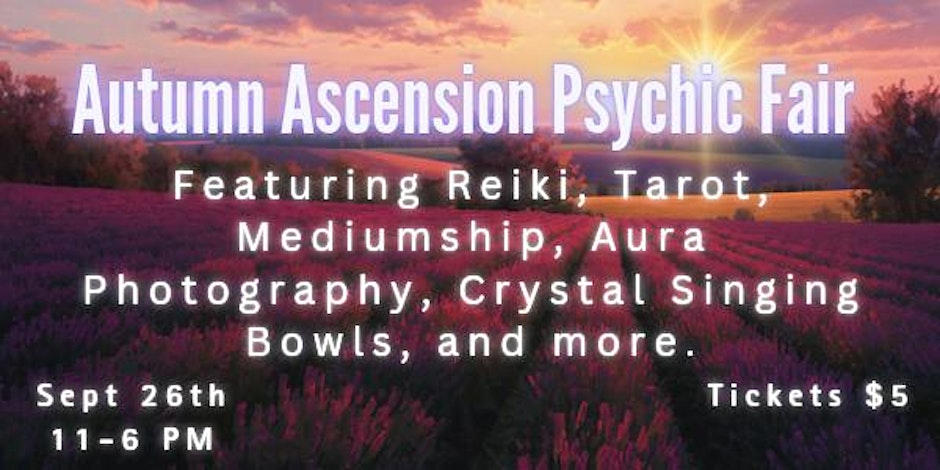 Autumn Ascension Psychic Fair, Prismatic Flower Essences event at Ascension School of Healing Arts in Ferndale, MI, Sep 26, 2026
