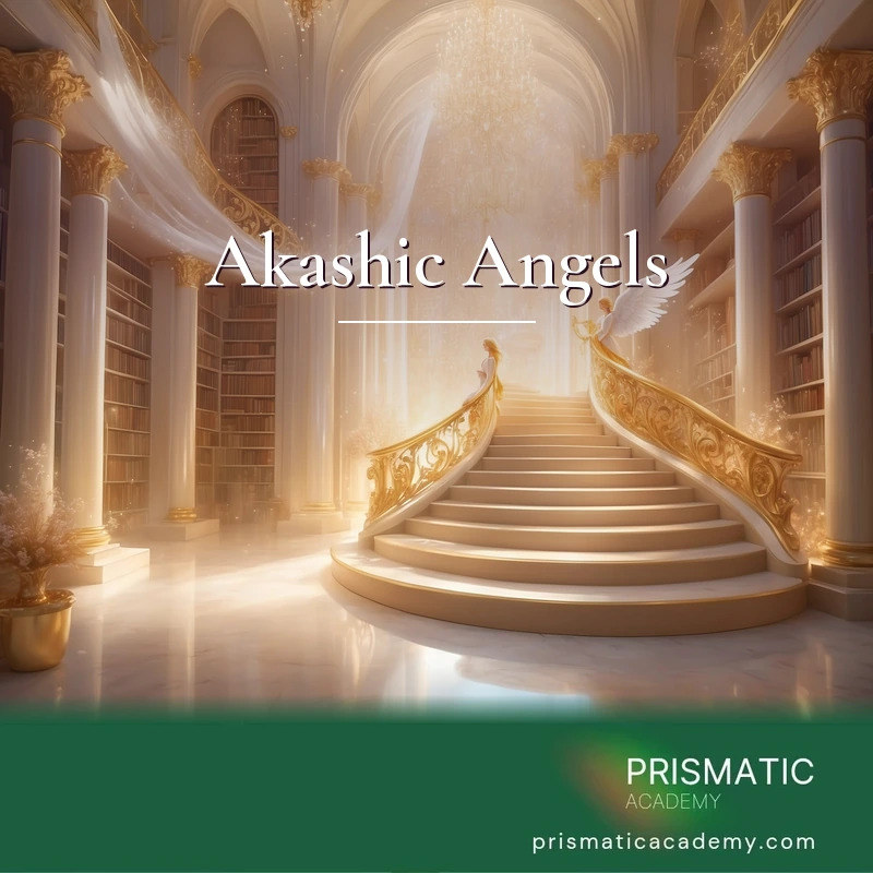 Akashic Angels distance Reiki attunement, The Akashic library and angelic guides (Book of Answers) by Prismatic Flower Essences