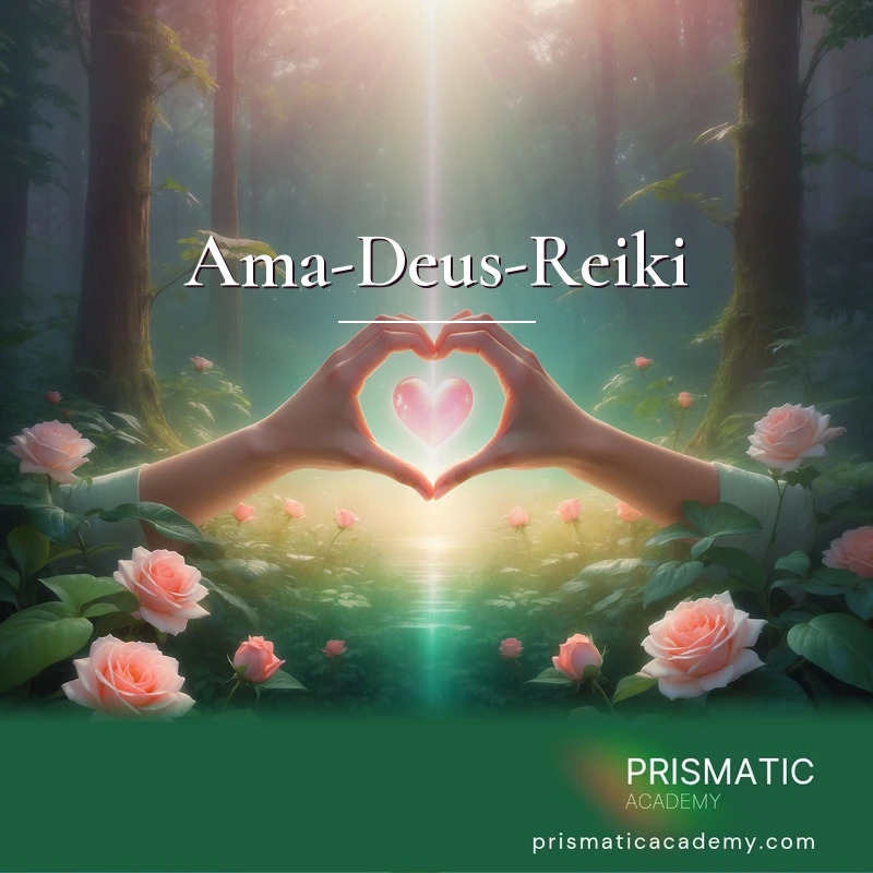 Ama-Deus-Reiki distance Reiki attunement, Heart-centered channeling of Divine love through ancient shamanic symbols (Ama-Deus) by Prismatic Flower Essences