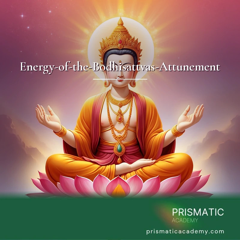 Energy-of-the-Bodhisattvas-Attunement distance Reiki attunement, The Bodhisattva, the compassionate enlightened being of Mahayana Buddhism by Prismatic Flower Essences