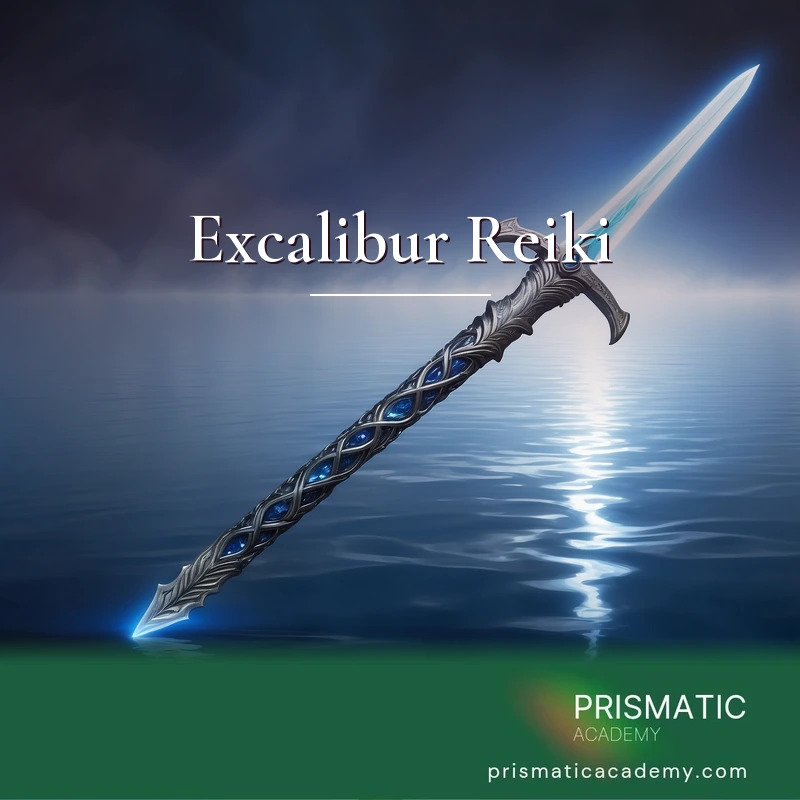 Excalibur Reiki distance Reiki attunement, Excalibur, the Sword of Truth, with the archetypal energies of Merlin and the Lady of the Light by Prismatic Flower Essences