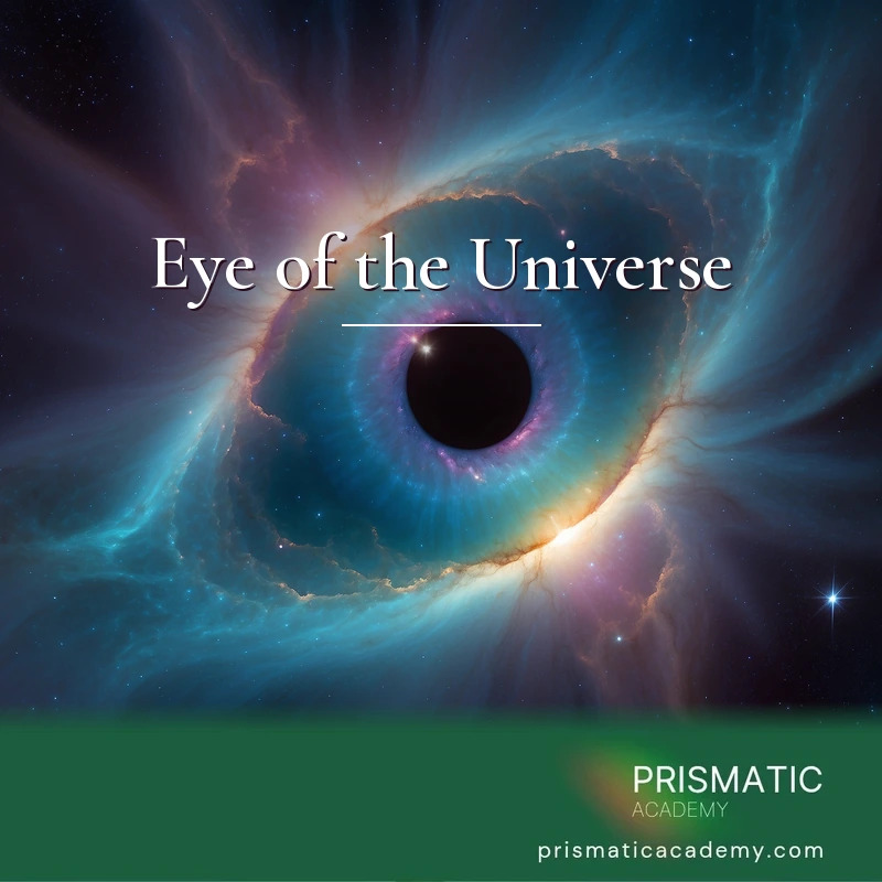 Eye of the Universe distance Reiki attunement, The Helix Nebula, the dying 'Eye of God' star shaped like a cosmic eye, said to hold portals linking to distant galaxies by Prismatic Flower Essences