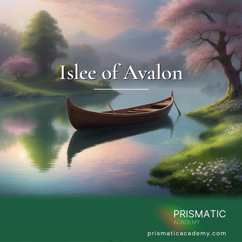 Islee of Avalon distance Reiki attunement, The mystic Isle of Avalon, the Arthurian 'Island of Apples' by Prismatic Flower Essences