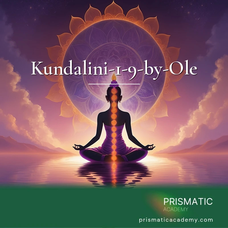 Kundalini-1-9-by-Ole distance Reiki attunement, Kundalini energy as the sacred inner fire ascending the sushumna central channel, awakening every chakra from root to cr by Prismatic Flower Essences