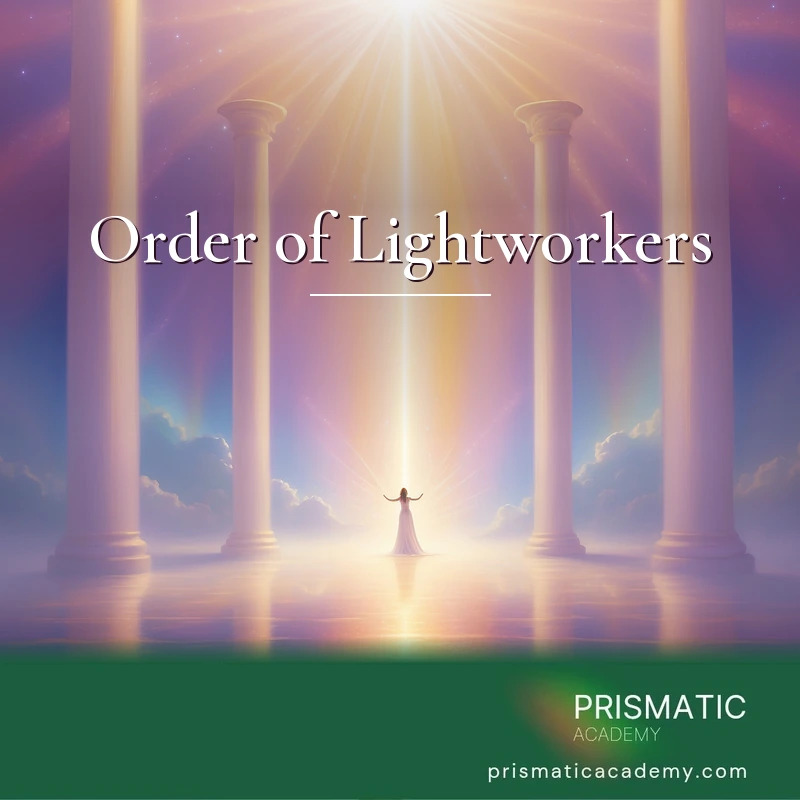 Order of Lightworkers distance Reiki attunement, The Order of Lightworkers and its Trinity of Light, radiant divine light channeled by the lightworker by Prismatic Flower Essences