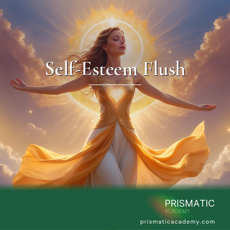 Self-Esteem Flush distance Reiki attunement, Self-esteem and personal empowerment energy by Prismatic Flower Essences